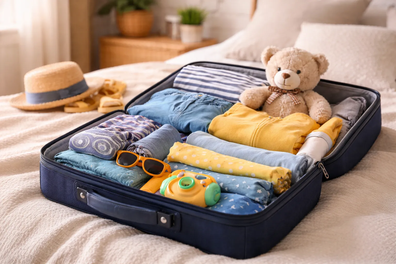 Что взять в дорогу с ребёнком: чемодан без лишнего