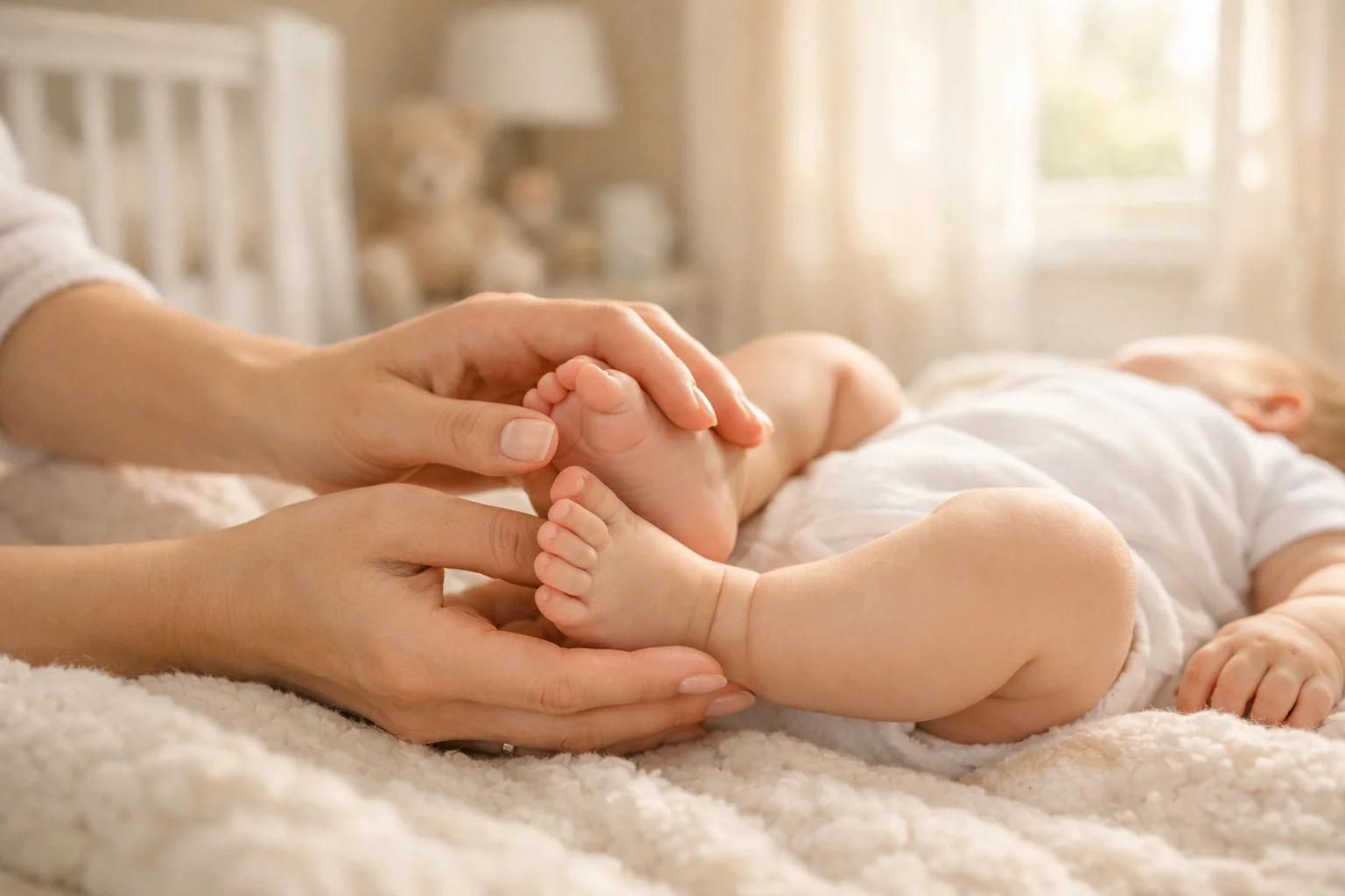 Массаж для грудничка: техника, показания и когда начинать