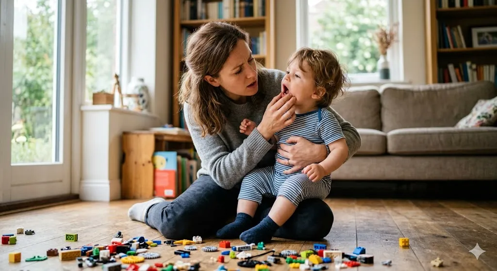 Ребёнок проглотил или вдохнул посторонний предмет: что делать