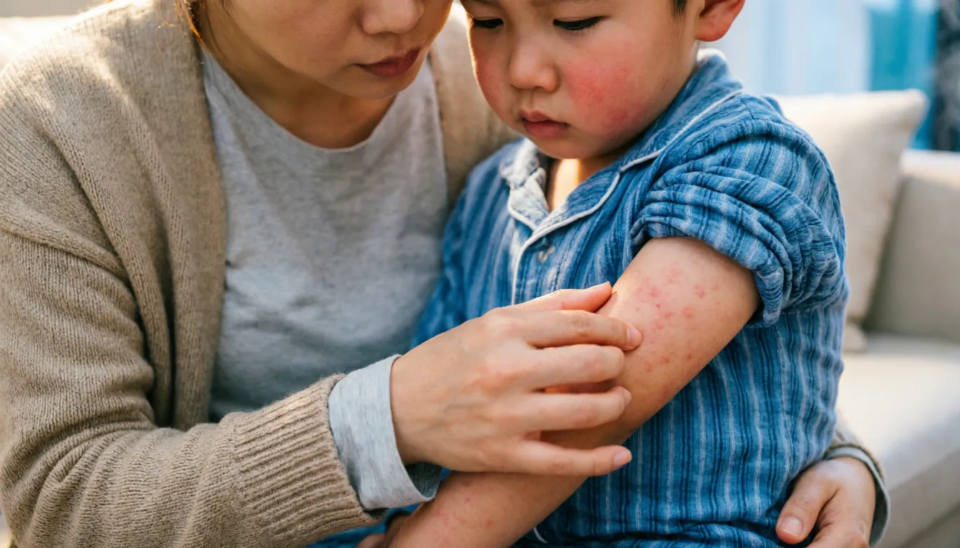 Мелкая сыпь у ребёнка: виды, причины и что делать